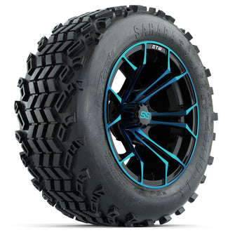 Set of (4) 14 in GTW Spyder Wheels with 23x10-14 Sahara Classic All-Terrain Tires Lakeside Buggies Parts and Accessories