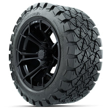 Set of (4) 14 in GTW Spyder Wheels with 22x10-14 GTW Timberwolf All-Terrain Tires Lakeside Buggies Parts and Accessories