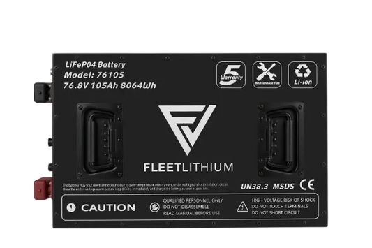 76 Volt 105 AH Fleet Lithium Bundle PN# FL-76-VLT-105 Fleet Lithium 