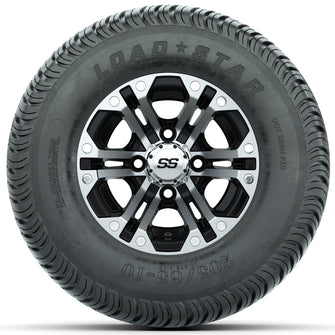 Set of (4) 10 in GTW Specter Wheels with 205/65-10 Kenda Load Star Tires Lakeside Buggies Parts and Accessories