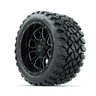 Set of (4) 14 in GTW® Volt Machined & Black Wheels with 23x10-R14 Nomad All-Terrain Tires Lakeside Buggies Parts and Accessories