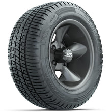 Set of (4) 12 in GTW Godfather Wheels with 215/50-R12 Fusion S/R Street Tires Lakeside Buggies Parts and Accessories