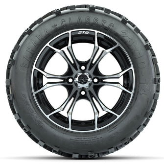 Set of (4) 14 in GTW Spyder Wheels with 23x10-14 Sahara Classic All-Terrain Tires Lakeside Buggies Parts and Accessories