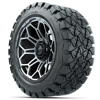 Set of (4) 14 in GTW Bravo Wheels with 22x10-14 GTW Timberwolf All-Terrain Tires Lakeside Buggies Parts and Accessories