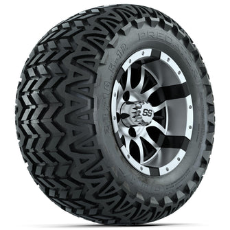 Set of (4) 12 in GTW Diesel Wheels with 23x10.5-12 GTW Predator All-Terrain Tires Lakeside Buggies Parts and Accessories