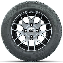 Set of (4) 12 in GTW Pursuit Wheels with 215/50-R12 Fusion S/R Street Tires Lakeside Buggies Parts and Accessories