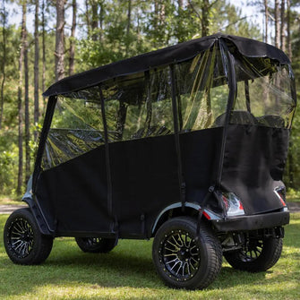 RedDot EZGO Liberty 4-Passenger AllGuard Black 3-Sided Over-the-Top Enclosure Lakeside Buggies