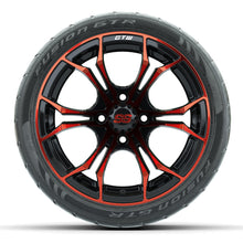 Set of (4) 14 in GTW Spyder Wheels with 205/40-R14 Fusion GTR Street Tires Lakeside Buggies Parts and Accessories