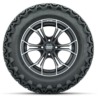 Set of (4) 14 in GTW Spyder Wheels with 23x10-14 GTW Predator All-Terrain Tires Lakeside Buggies Parts and Accessories