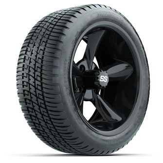 Set of (4) 14 in GTW Godfather Wheels with 205/30-14 Fusion Street Tires Lakeside Buggies Parts and Accessories