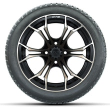 Set of (4) 14 in GTW Spyder Wheels with 205/30-14 Fusion Street Tires Lakeside Buggies Parts and Accessories