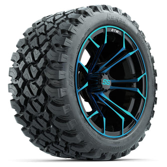 Set of (4) 14 in GTW Spyder Wheels with 23x10-14 GTW Nomad All-Terrain Tires Lakeside Buggies Parts and Accessories