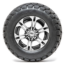 Lakeside Buggies 12” GTW Specter Black/Machined Lifted Golf Cart Wheels on 22” Trail Tires - Set of 4- A19-341 GTW Tire & Wheel Combos