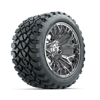 Set of (4) 14 in GTW® Stellar Chrome Wheels with 23x10-R14 Nomad All-Terrain Tires Lakeside Buggies Parts and Accessories