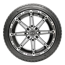 Lakeside Buggies 14” GTW Element Black and Machined Wheels with 18” Fusion DOT Street Tires – Set of 4- A19-411 GTW Tire & Wheel Combos