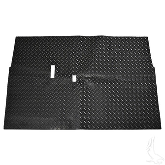 Lakeside Buggies Floor Mat, Diamond Plate Rubber, Black, Club Car DS 82+- ACC-0172 Lakeside Buggies NEED TO SORT