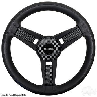 Lakeside Buggies Giazza Steering Wheel, Black, Club Car DS Hub 84+- ACC-SW151-CC Lakeside Buggies NEED TO SORT