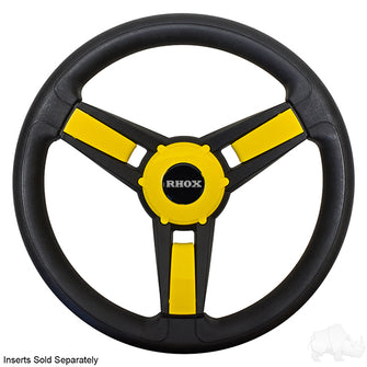 Lakeside Buggies Giazza Steering Wheel, Black, Club Car DS Hub 84+- ACC-SW151-CC Lakeside Buggies NEED TO SORT