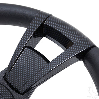 Lakeside Buggies Fontana Steering Wheel, Carbon Fiber, Club Car DS Hub 84+- ACC-SW154-CC Lakeside Buggies NEED TO SORT