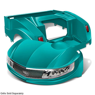 Lakeside Buggies DoubleTake Phoenix Body Kit with Street Legal Light Kit, E-Z-Go RXV 08+, Teal- BOD-DT0113-TL DoubleTake DoubleTake