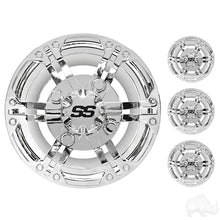 Lakeside Buggies Wheel Cover, SET OF 4, 8" Daytona Chrome- CAP-0062 Lakeside Buggies Wheel Accessories