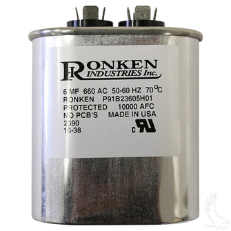 Lakeside Buggies Capacitor, 6 MF, E-Z-Go PowerWise II, Lester Replacement- CGR-009 Lakeside Buggies NEED TO SORT