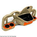 Lakeside Buggies DoubleTake Sentry Dash Cup Holder Trim Set of 2, E-Z-Go RXV 08+, Orange- DASH-DT0113-OR DoubleTake DoubleTake