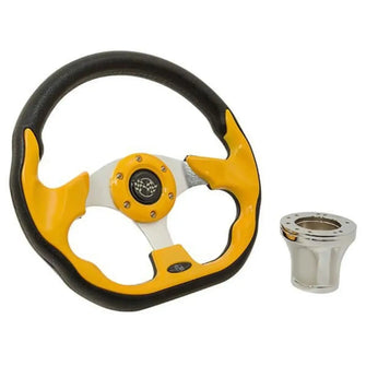 EZGO Yellow Racer Steering Wheel Kit 1994.5-Up PN# 06-081 GTW 