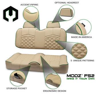 Lakeside Buggies MODZ FS1 CUSTOM FRONT SEAT - KHAKI BASE- MODZ FS1 - KHAKI Modz Khaki