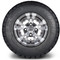 Lakeside Buggies MODZ 10" Vampire Gunmetal Wheels & Street Tires Combo- G1-5102-GM STREET OPTION Modz Tire & Wheel Combos