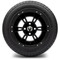 Lakeside Buggies MODZ 12" Ambush Glossy Black Wheels & Street Tires Combo- G1-5200-GB STREET OPTION Modz Tire & Wheel Combos