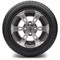 Lakeside Buggies MODZ 12" Ambush Gunmetal Wheels & Street Tires Combo- G1-5200-GM STREET OPTION Modz Tire & Wheel Combos