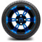 Lakeside Buggies MODZ 12" Ambush Blue and Black Wheels & Street Tires Combo- G1-5200-MBB STREET OPTION Modz Tire & Wheel Combos