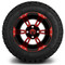 Lakeside Buggies MODZ 12" Ambush Red and Black Wheels & Off-Road Tires Combo- G1-5200-MBR OFF-ROAD OPTION Modz Tire & Wheel Combos