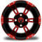 Lakeside Buggies MODZ Ambush Red & Black 12" Golf Cart Wheel- G1-5200-MBR Modz Wheels