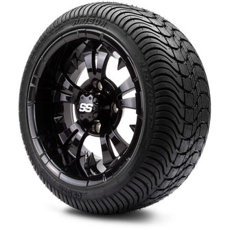 Lakeside Buggies MODZ 12" Vampire Glossy Black Wheels & Street Tires Combo- G1-5202-GB STREET OPTION Modz Tire & Wheel Combos