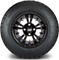 Lakeside Buggies MODZ 12" Vampire Glossy Black Wheels & Street Tires Combo- G1-5202-GB STREET OPTION Modz Tire & Wheel Combos