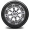 Lakeside Buggies MODZ 12" Tempest Gunmetal Wheels & Street Tires Combo- G1-5203-GM STREET OPTION Modz Tire & Wheel Combos