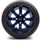 Lakeside Buggies MODZ 12" Tempest Blue and Black Wheels & Street Tires Combo- G1-5203-MBB STREET OPTION Modz Tire & Wheel Combos