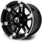 Lakeside Buggies MODZ Aftershock Machine & Black 12" Golf Cart Wheel- G1-5210-MB Modz Wheels