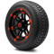 Lakeside Buggies MODZ 14" Aftershock Red and Black Wheels & Street Tires Combo- G1-5410-MBR STREET OPTION Modz Tire & Wheel Combos