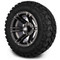 Lakeside Buggies MODZ 12" Enforcer Matte Black Wheels & Off-Road Tires Combo- G1-5211-MTB OFF-ROAD OPTION Modz Tire & Wheel Combos