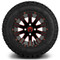 Lakeside Buggies MODZ 12" Mauler Red and Black with Ball Mill Wheels & Off-Road Tires Combo- G1-5212-BBR OFF-ROAD OPTION Modz Tire & Wheel Combos