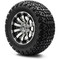 Lakeside Buggies MODZ 12" Bomber Machined Black Wheels & Off-Road Tires Combo- G1-5215-MB OFF-ROAD OPTION Modz Tire & Wheel Combos