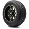 Lakeside Buggies MODZ 12" Vortex Glossy Black Wheels & Street Tires Combo- G1-5216-GB STREET OPTION Modz Tire & Wheel Combos