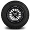 Lakeside Buggies MODZ 12" Mayhem Glossy Black with Ball Mill Wheels & Off-Road Tires Combo- G1-5217-BB OFF-ROAD OPTION Modz Tire & Wheel Combos