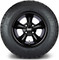 Lakeside Buggies MODZ 12" Godfather Glossy Black Wheels & Street Tires Combo- G1-5218-GB STREET OPTION Modz Tire & Wheel Combos