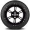 Lakeside Buggies MODZ 14" Ambush Glossy Black Wheels & Street Tires Combo- G1-5400-GB STREET OPTION Modz Tire & Wheel Combos