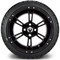 Lakeside Buggies MODZ 14" Ambush Glossy Black Wheels & Street Tires Combo- G1-5400-GB STREET OPTION Modz Tire & Wheel Combos