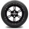 Lakeside Buggies MODZ 14" Ambush Glossy Black Wheels & Street Tires Combo- G1-5400-GB STREET OPTION Modz Tire & Wheel Combos